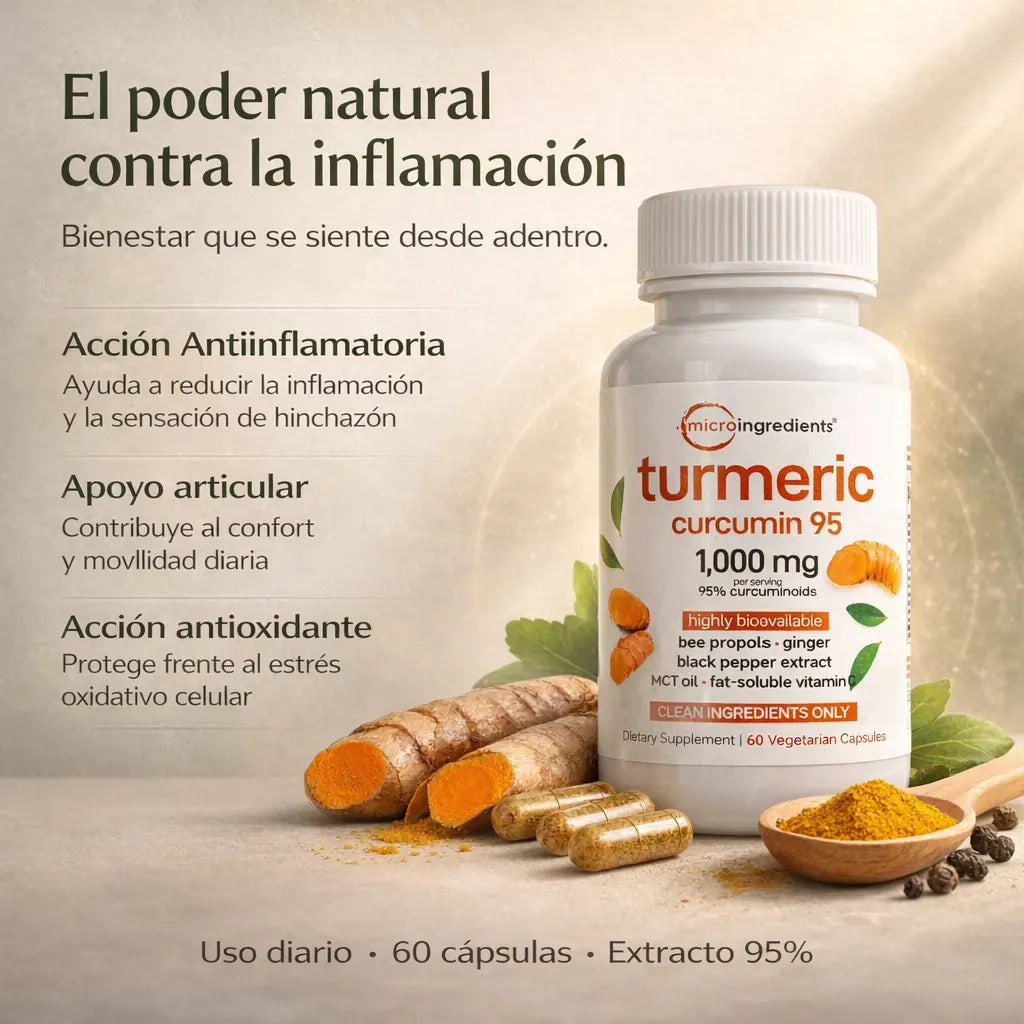 🌿🔥 TURMERIC CURCUMIN GOLD™ – POTENCIA NATURAL PARA TU BIENESTAR DIARIO
