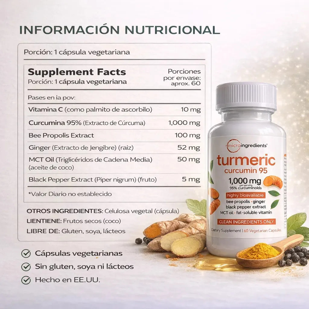 🌿🔥 TURMERIC CURCUMIN GOLD™ – POTENCIA NATURAL PARA TU BIENESTAR DIARIO