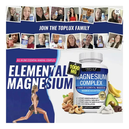 Magnesio 1000mg — Duerme Profundo, Despierta Sin Cansancio