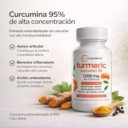 🌿🔥 TURMERIC CURCUMIN GOLD™ – POTENCIA NATURAL PARA TU BIENESTAR DIARIO