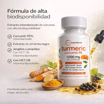 🌿🔥 TURMERIC CURCUMIN GOLD™ – POTENCIA NATURAL PARA TU BIENESTAR DIARIO